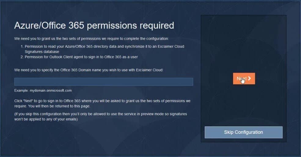 Azure office 365 permissions required