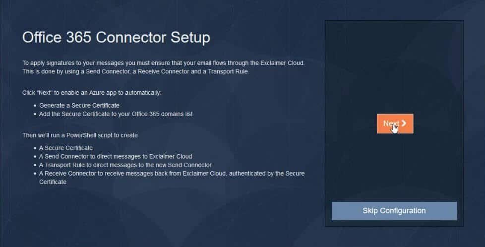 Office 365 Connector Setup