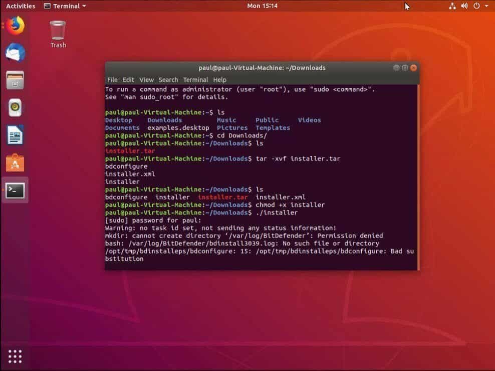 Installing Bitdefender Endpoint Security Tools on Ubuntu