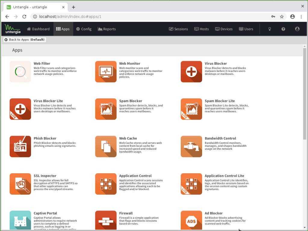 Installing web filter