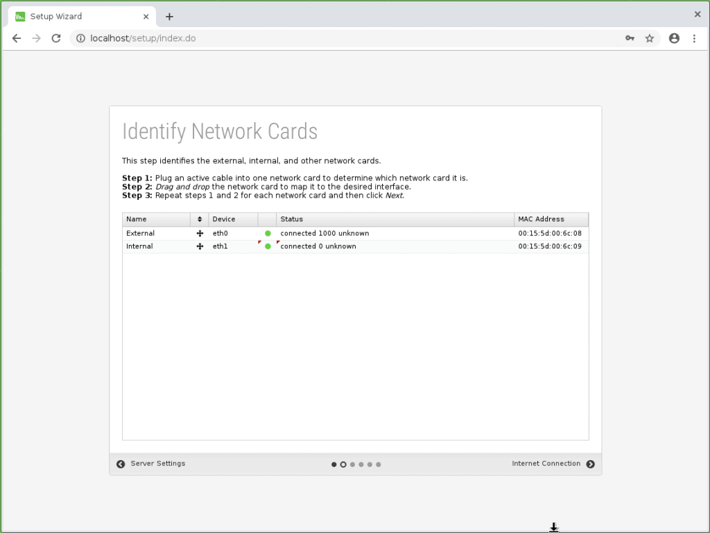 Network cards for Untangle External and Internal
